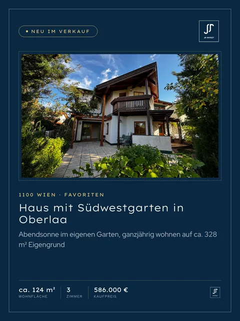 Beitrag: Haus mit Südwestgarten in Oberlaa